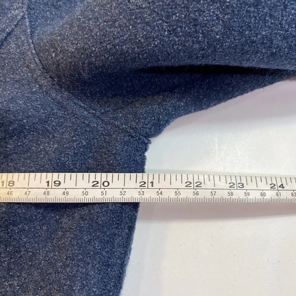 Valerie Stevens Blue Wool Blend Unlined Blazer Women’s 10 V Neck Button Woolmark - Picture 3 of 7